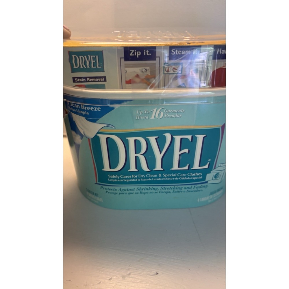 DRYEL-DRY-CLEAN-ONLY-FABRIC-CARE-STARTER-KIT-16 GARMENTS-12-DRYER-LOADS-RARE